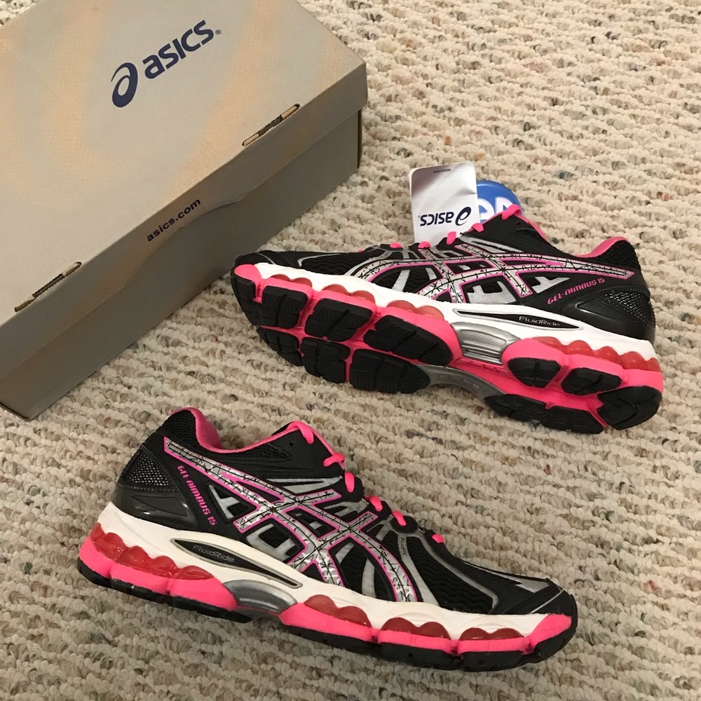 🆕 ASICS Nimbus 15 lite-show pink running shoes
